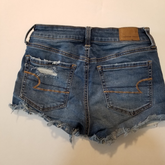 AMERICAN EAGLE SUPER STRETCH DENIM SHORTS - Picture 2 of 5